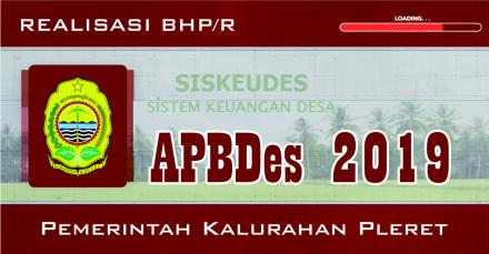 Laporan Realisasi APBDes dari Sumber Dana BHP/R Tahun 2019 